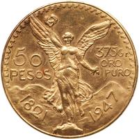 Mexico. 50 Pesos, 1947 Brilliant Unc
