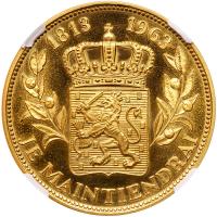Netherlands. Gold Medal, 1963 NGC MS63 - 2