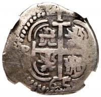 Bolivia. Cob 1 Real, 1665-E (Potosi) - 2