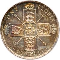 Great Britain. Proof Florin, 1911 PCGS Proof 66 - 2