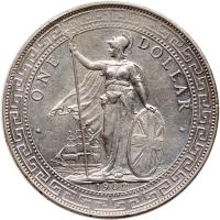 Great Britain. Trade Dollar, 1902-B AU Details