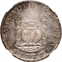 Mexico. 8 Reales, 1735-Mo MF NGC About Unc