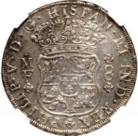 Mexico. 8 Reales, 1735-Mo MF NGC About Unc - 2