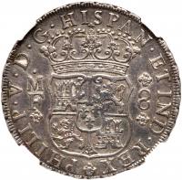 Mexico. 8 Reales, 1737-Mo MF NGC About Unc - 2