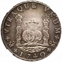 Mexico. 8 Reales, 1740-Mo MF NGC EF