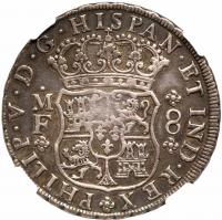 Mexico. 8 Reales, 1740-Mo MF NGC EF - 2