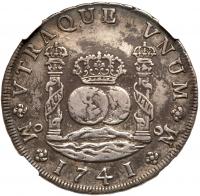 Mexico. 8 Reales, 1741-Mo MF NGC EF40