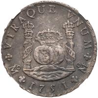 Mexico. 8 Reales, 1751-Mo MF NGC About Unc