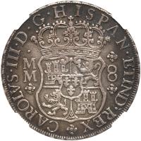 Mexico. 8 Reales, 1761-Mo MM NGC EF - 2