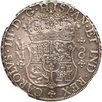 Mexico. 8 Reales, 1762-Mo MM NGC EF - 2