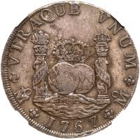 Mexico. 8 Reales, 1767-Mo MF VF35