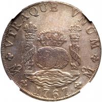 Mexico. 8 Reales, 1767-Mo MF NGC EF