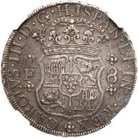 Mexico. 8 Reales, 1768-Mo MF NGC EF45 - 2