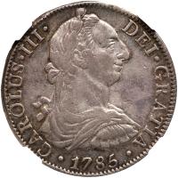 Mexico. 8 Reales, 1785-Mo FM NGC AU53