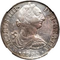 Mexico. 8 Reales, 1790-Mo FM NGC About Unc