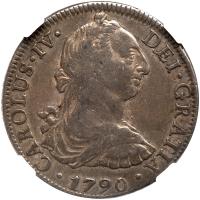 Mexico. 8 Reales, 1790-Mo FM NGC VF30