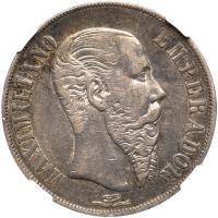 Mexico. Peso, 1866-Mo NGC AU53