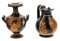 Hellenistic/Greek Pottery, South Italian Red Figure Objects 350-320 B.C.