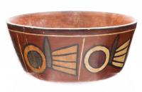 Pre-Columbian Nazca, Terracotta Polychrome Bowl, Peru