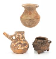 Three (3) Pre-Columbian Pots: Nazca from Peru, and Two Western Mexico