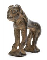 Luristan Bronze Lion Effigy, Solidly Crafted, Northwestern Iran, ca. 1000 B.C.