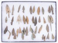 Fine Collection of 40 Small Ancient Luristan Bronze Spear Points ca. 1000 B.C.