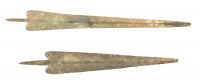 Two (2) Impressive, Large, Ancient Luristan Spears/ Lances ca. 1000 B.C.