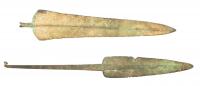 Two (2) Impressive, Large Ancient Luristan Spears ca. 1000 B.C.