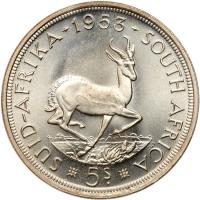 South Africa. 5 Shillings, 1953 - 2