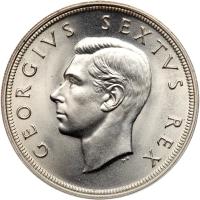 South Africa. 5 Shillings, 1948