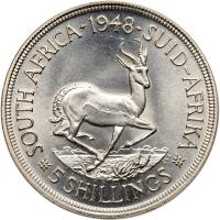 South Africa. 5 Shillings, 1948 - 2