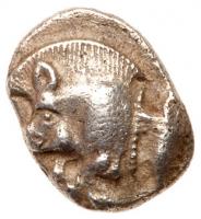 Kyzikos. AR Obol. Circa 450-400 BC (9mm, 0.78g, 5h) About EF