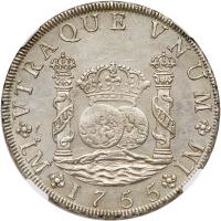 Peru. 8 Reales, 1755-LM JD