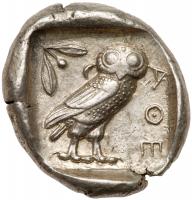 Athens. AR Tetradrachm, Circa 454-400 BC. (25.5mm, 17.15g, 5h) - 2