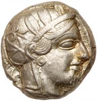 Athens. AR Tetradrachm. Circa 454-404 BC. (22.5mm, 17.18g, 11h)