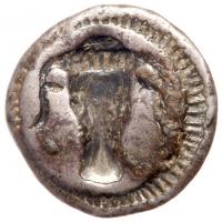 Metapontum/Metapontion. AR Diobol, Circa 340-320 BC (12.5mm, 1.3g) - 2