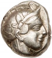 Athens. AR Tetradrachm, Circa 454-404 BC. ( 24.5mm, 17.13g, 3h)