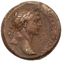 Trajan, with Matidia, 98-117 AD. Fine