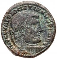 Roman Empire. Diocletian, 284-305 AD. AE Follis (25.8mm, 9.37g) Fine to VF