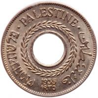Palestine. 5 Mils, 1935 PCGS MS64