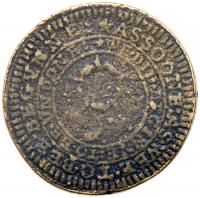 Raleigh Plantation Token (ca. 1584) Brass. Bets-15. Die Pair 1 Very Good - 2