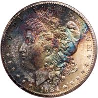 1884-CC Morgan $1 PCGS MS64