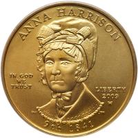 2009-W Anna Harrison Gold Â½ ozt PCGS MS70