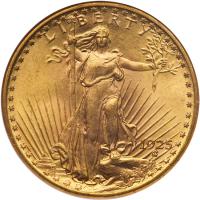 1925 $20 St. Gaudens NGC MS64