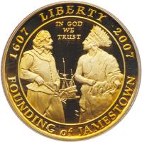 2007-W Jamestown $5 Gold Coin PCGS PF70 DC