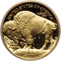 2008-W American Buffalo $5 Gold Coin PCGS PF69 DC - 2