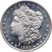 1885 Morgan $1 PCGS MS64 DMPL