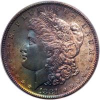 1881-S Morgan $1 PCGS MS66