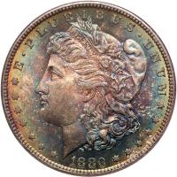 1880-S Morgan $1 NGC MS65