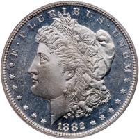 1882 Morgan $1 PCGS MS64 DMPL